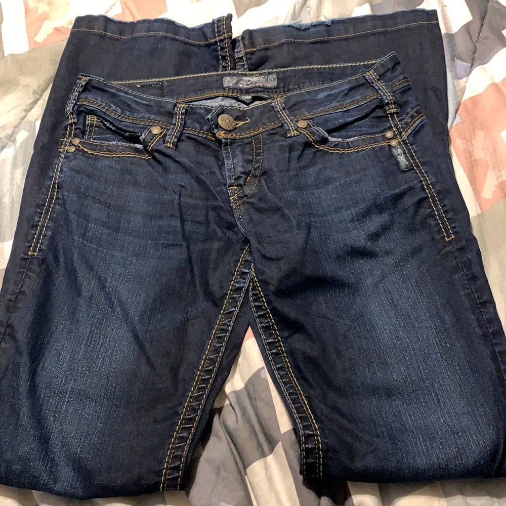 Silver jeans